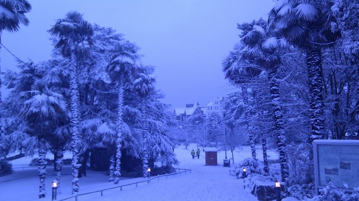 snow in Bournemouth