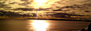 Poole bay from Bournemouth beach